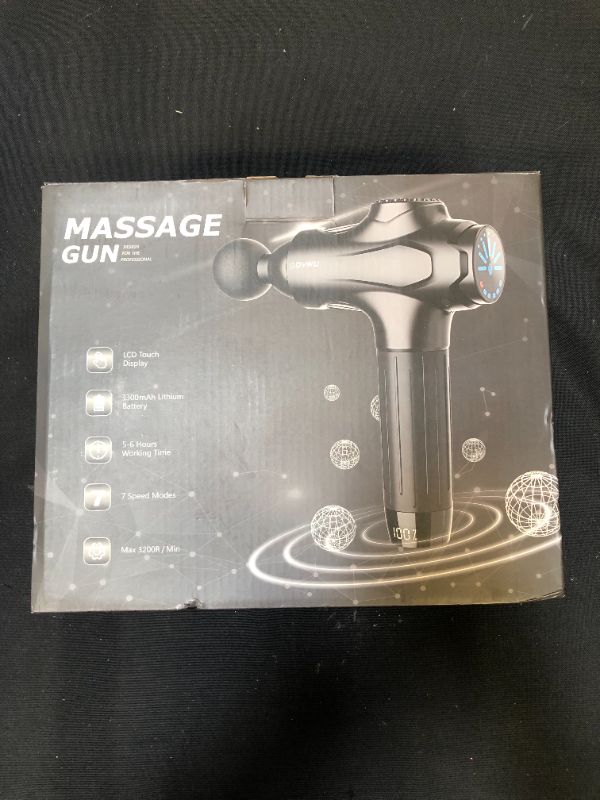 Photo 5 of Massage Gun Deep Tissue Muscle Massager, Percussion Massage Gun for Pain Relief, Portable Quiet Handheld Relaxation Electric Sport Massager (Black)
