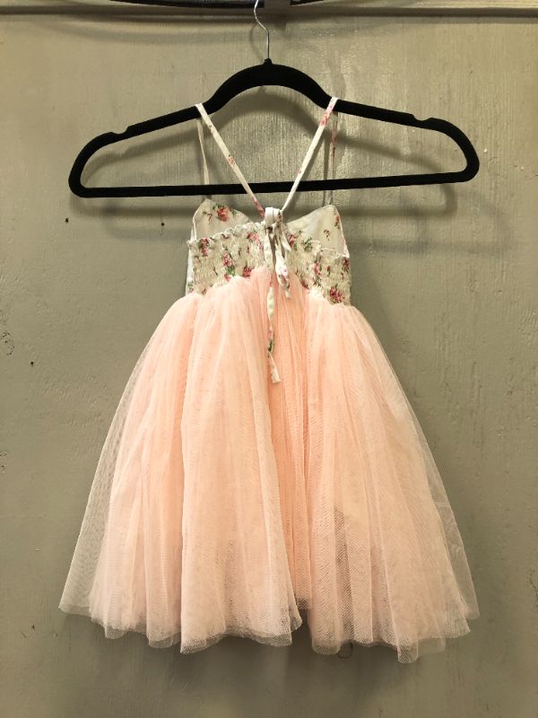 Photo 2 of Flofallzique Summer Baby Girls Dress Floral Tulle Wedding Birthday Toddler Tea Party Tutu
