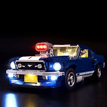 Photo 1 of Briksmax Led Lighting Kit for Ford Mustang-Compatible with Lego 10265 Building Blocks Model- Not Include The Lego Set
