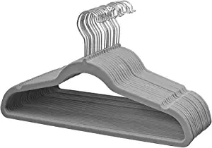 Photo 1 of GREY VELVET KIDS HANGERS 