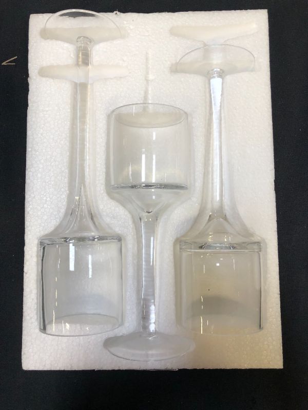 Photo 1 of 3 SET OF HOUSEHOLD CANDLESTICK HIGH QUALITY GLASS
