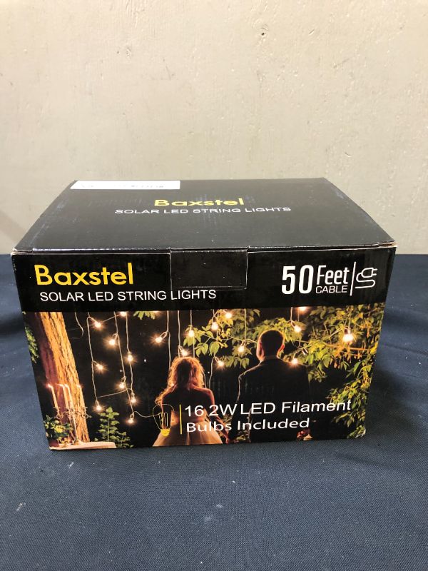 Photo 4 of BAXSTEL SOLAR LED STRING LIGHTS 50 FEET CABLE