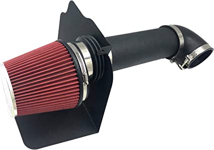 Photo 1 of 4 Inch Intake Pipe Perfit Formance Cold Air Intake Induction Kit with Filter 2003 2004 2005 2006 2007 Fit for Dodge Ram 2500 3500 5.9L L6 Turbo Diesel (Black Tube & Red Filter)
