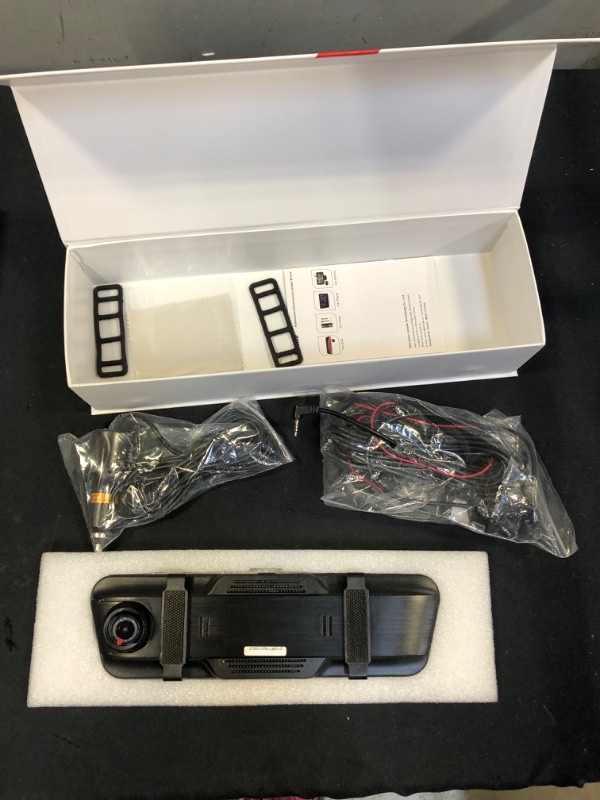 Photo 2 of Mirror Dash Cam with Touch Screen, 10'' Front and Rear Dual Backup Camera for Cars with Super Night Vision Parking Assistant