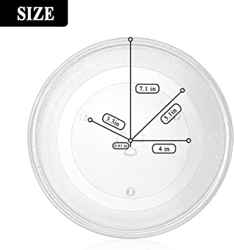 Photo 2 of 14.5" WB49X10063 Microwave Glass Plate Replacement by AMI PARTS for G.E Microwave Glass Turntable Plate Replaces WB39X10038 WB49X10193
