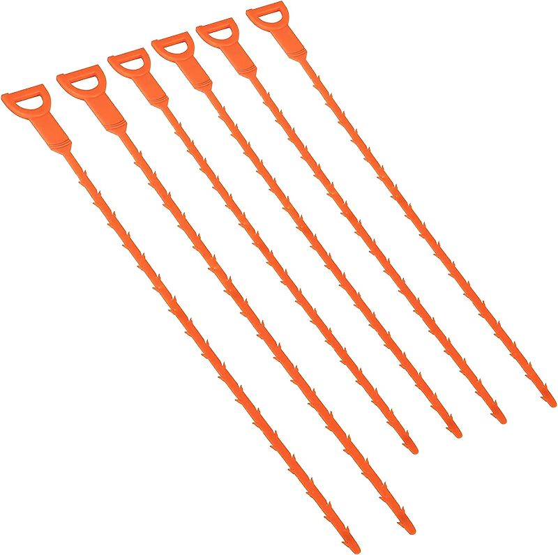 Photo 1 of 4 Pack 19.6-inch, 2Pack25-inch drain clogging remover, suitable for unclogging hair, kitchen sinks and bathtubs, toilets and sewer pipe drain cleaning tools.
