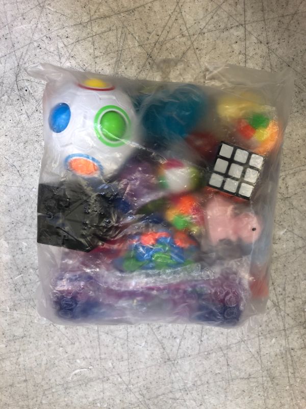 Photo 2 of 32 Pack Sensory Fidget Toys Set Stress Relief Kits for Kids Adults,Christmas Stocking Stuffers,School Classroom Rewards,Birthday Party Favor,Carnival Treasure Box Prizes, Pinata Goodie Bag Fillers
