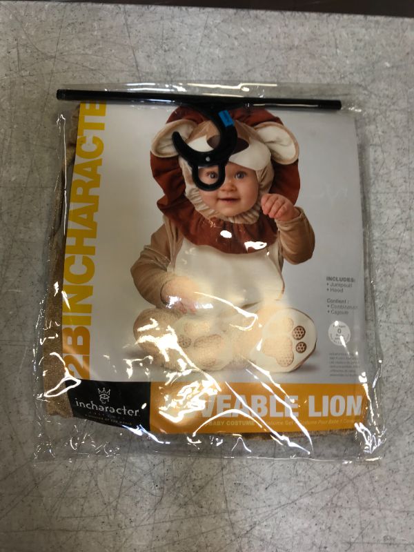 Photo 2 of Incharacter adorable baby lion costume 
18-2T
