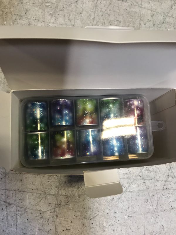 Photo 1 of 20pcs holographic nail foil sticker with holographic gel