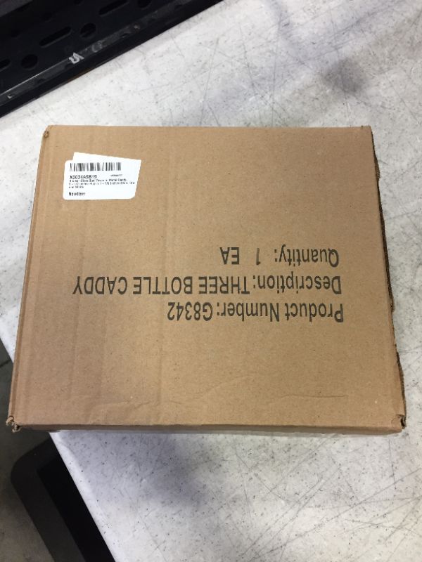 Photo 1 of 3 Clear Glass Vases in Metal Box, 6.2" H x 7.7" W, Gray and White
FACTORY SEALED