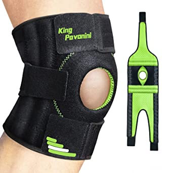 Photo 1 of KingPavonini Knee Sleeves for Knee Pain for Women Men, Plus Size Knee Support with Side Stabilizers and Ice Pack Pocket for Meniscus Tear, Joint Pain Relief, ACL, LCL, MCL and Training SIZE L
