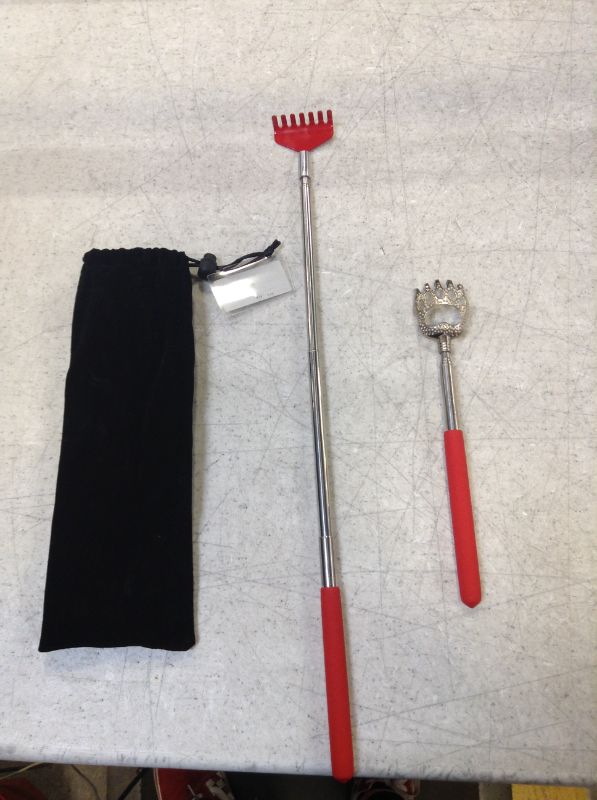 Photo 1 of 2 pack portable extendable back scratching tool with carrying bag 