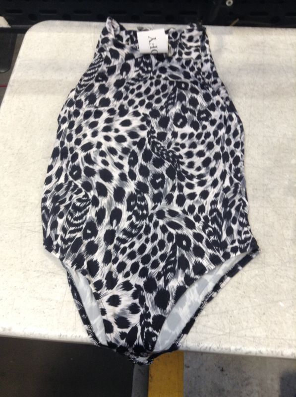 Photo 1 of LASFOY womens leopard bodysuit size m 