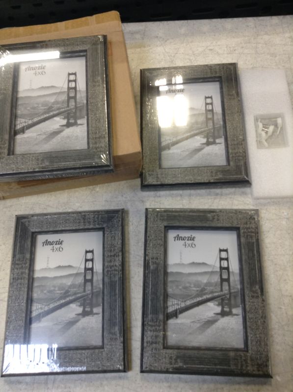 Photo 1 of Anozie 4x6 ( 4 pack ) wooden picture frames 