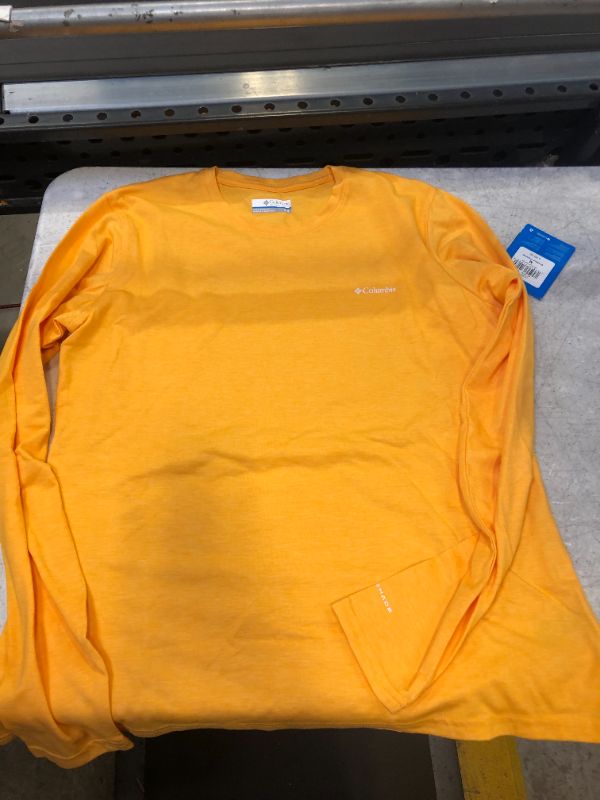 Photo 2 of Columbia Women ' S Sun Long Sleeve T - Shirt - Mango Heather size m 