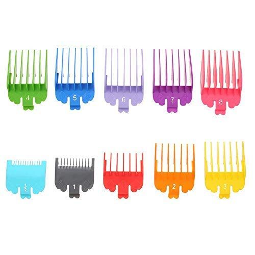 Photo 1 of 10 Pcs Professional Hair Clipper Combs Guides, Replacement Guards Set #3171-500 – 1/2” to 1” Fits Most Size Wahl Clippers/Trimmers, Radom Colors
