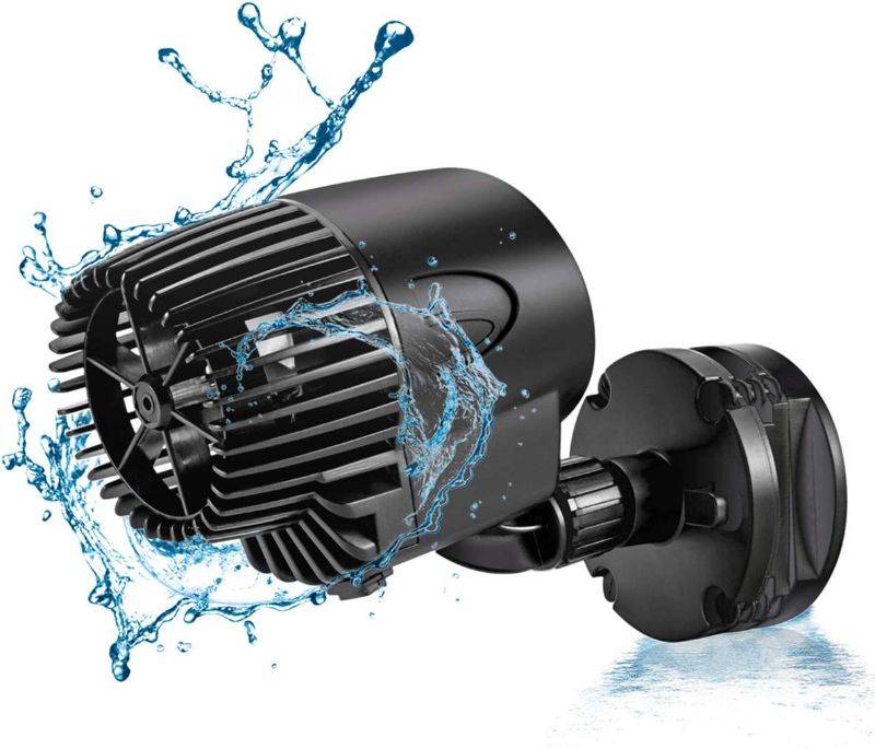 Photo 1 of AQQA Aquarium Wavemaker Circulation Pump,360°Adjustable Ultra-silence Magnetic Mount Suction Submersible Powerhead Pump,530GPH/2100GPH Freshwater or Saltwater Fish Tank