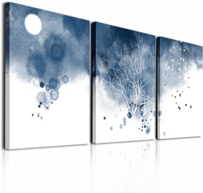 Photo 1 of Canvas Wall Art For Bedroom Wall Decor For Living Room Modern Family Bathroom Decor Canvas Art Black And White Abstract Pictures Artwork Landscape Wall Paintings Ready To Hang Kitchen Home Decorations
