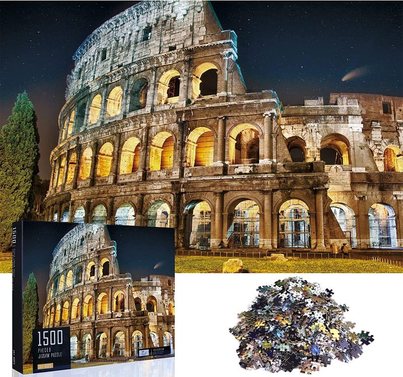 Photo 1 of Newtion 1500 PCS 32" x 24" Jigsaw Puzzles for Kids Adult - Colosseum Puzzle, Educational Intellectual Decompressing Fun Game
