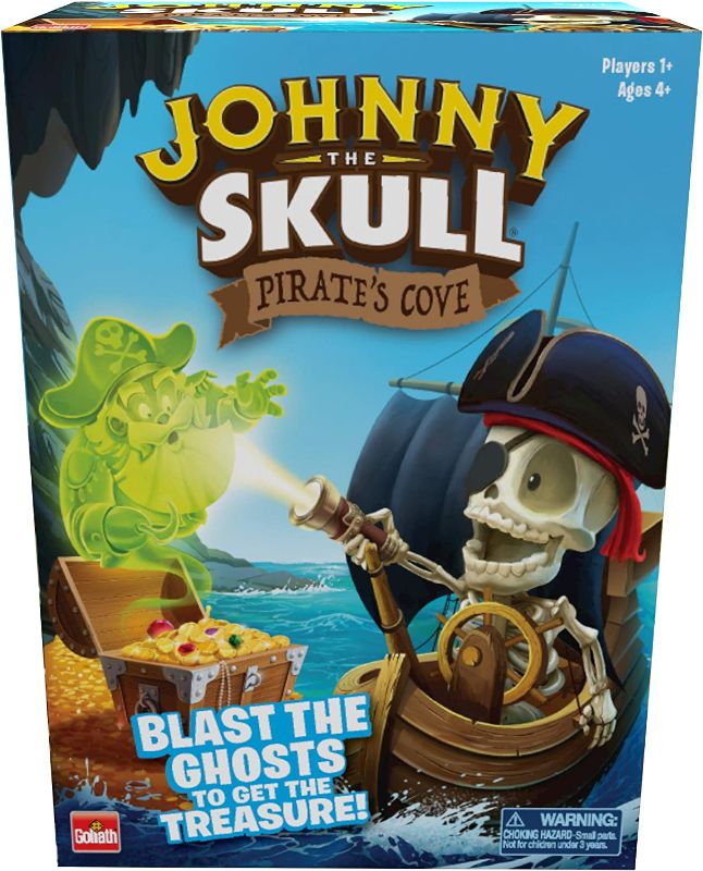 Photo 1 of Johnny The Skull Pirate's Cove - Blast The Ghosts to Get The Treasure Game by Goliath
- sealed 