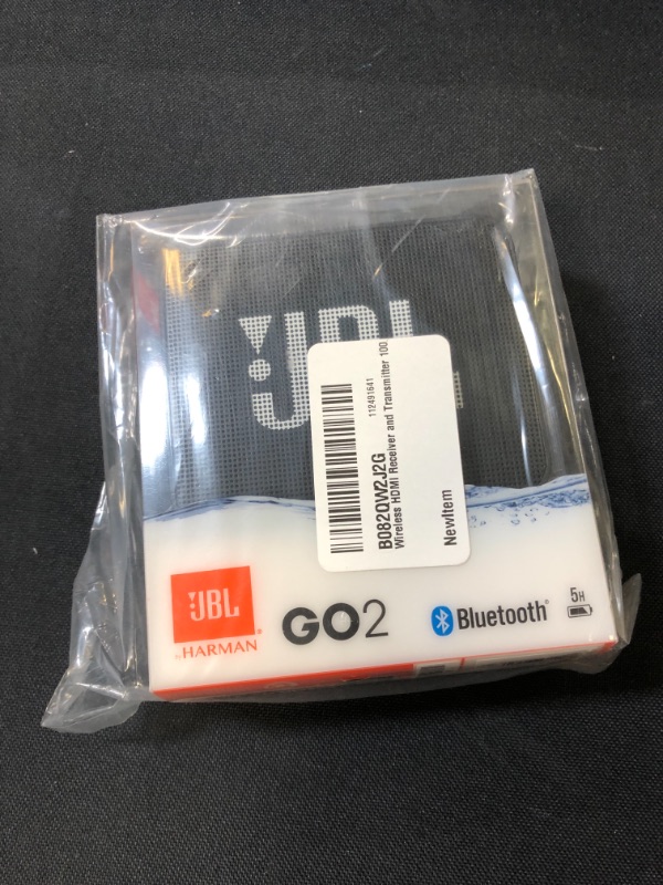 Photo 2 of JBL GO2 - Waterproof Ultra-Portable Bluetooth Speaker - Black - SEALED 
