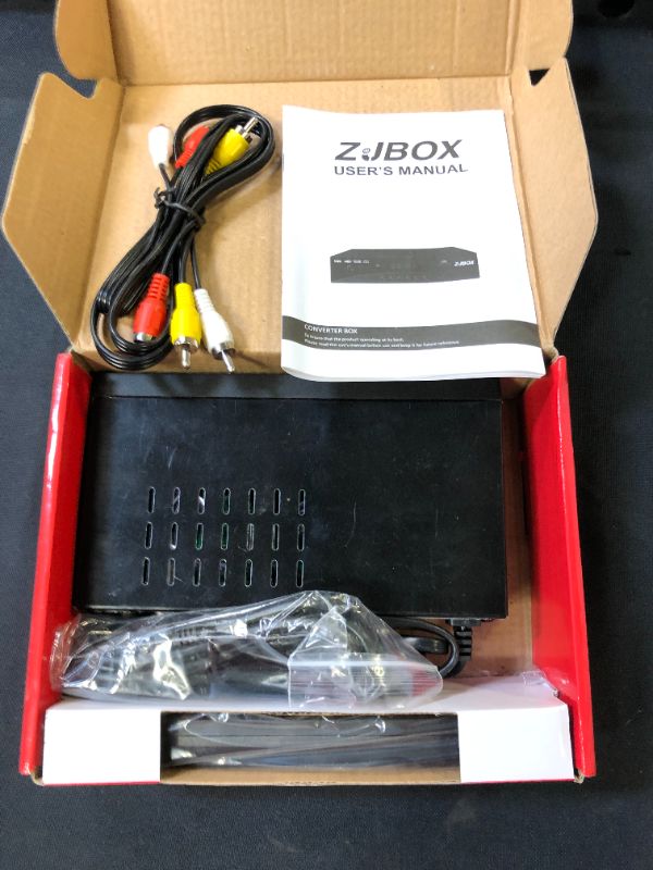 Photo 2 of Digital TV Converter Box, ATSC Cabal Box - ZJBOX for Analog HDTV Live1080P with TV Recording&Playback,HDMI Output,Timer Setting TV Tuner Function Set Top Box Digital Channel Free
