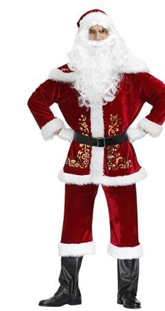 Photo 1 of Feynman Adult Santa Claus Cos Clothing Christmas Novelty Dress Party Costume
large 