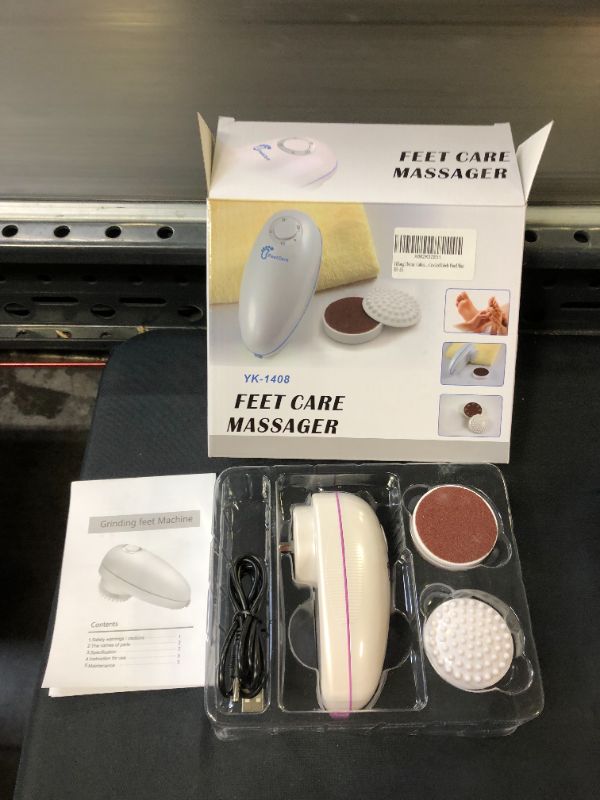 Photo 2 of Professional Pedi Feet Care for Dead,Electric Feet Callus Removers Rechargeable,Portable Electronic Foot File Pedicure Tools,Electric Callus Remover Kit,Exfoliation and Massage in one
