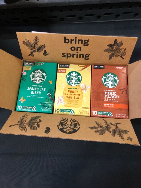 Photo 2 of Starbucks Flavored K-Cup Coffee Pods — Spring Variety Pack for Keurig Brewers — 3 boxes (30 pods total)
bb - aug - 5 - 2022 