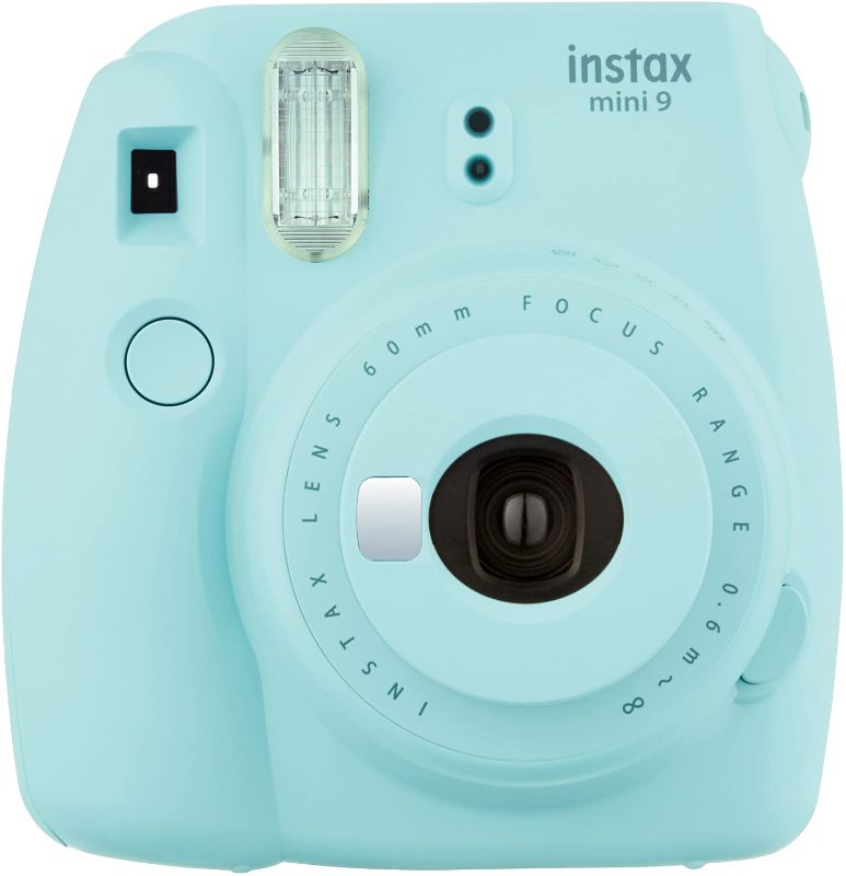 Photo 1 of Fujifilm Instax Mini 9 Instant Camera - Ice Blue, 2.7x4.7x4.6 (Instax Mini 9 - Ice Blue)
open box for pictures 