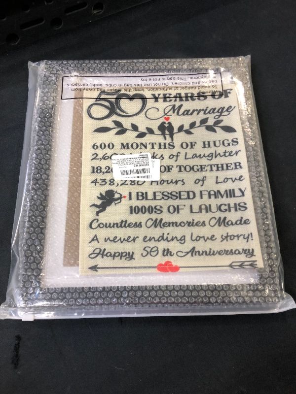 Photo 1 of 50th anniversary frame - size 11 x 13 