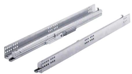 Photo 1 of 21 in. Full Extension Undermount Soft Close Drawer Slide Set 1-Pair (2 Pieces)
