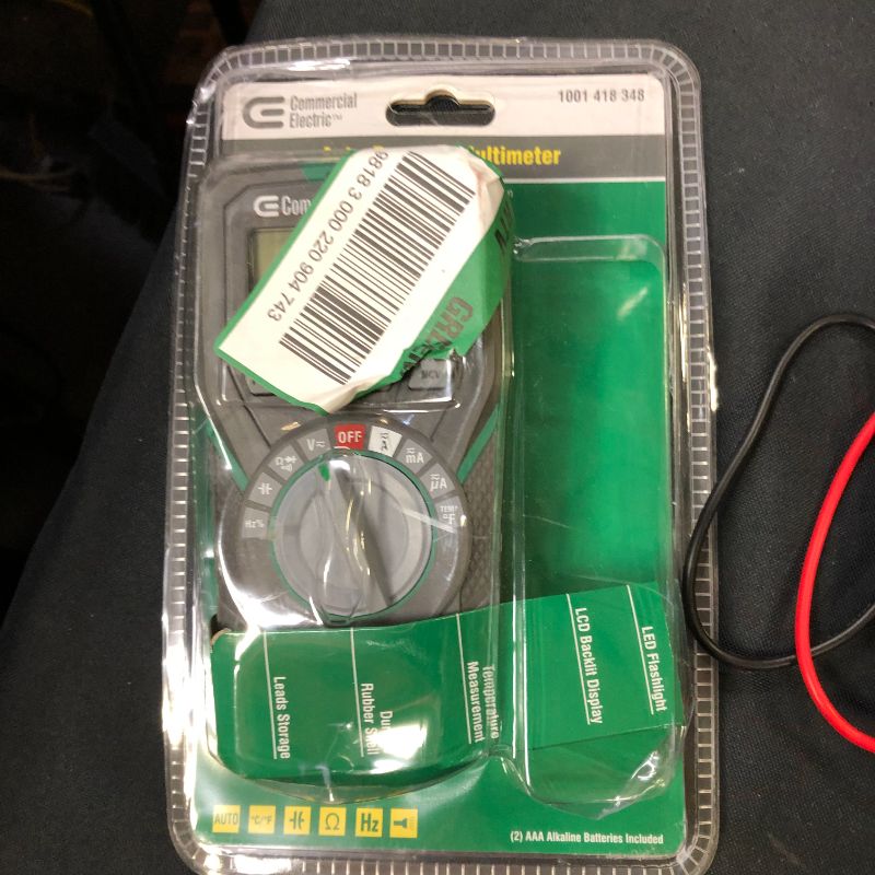 Photo 1 of Commercial Electric Auto Ranging Digital Multi-Meter
