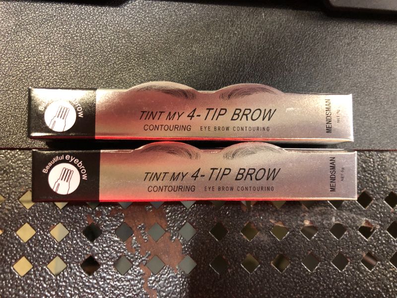 Photo 2 of 2x KKIN Eyebrow Tattoo Pen,waterproof eyebrow pencil,four-pointed micro fork applicator Creates Natural Looking Brows Effortlessly and Stays on All Day (01#Light Brown)
