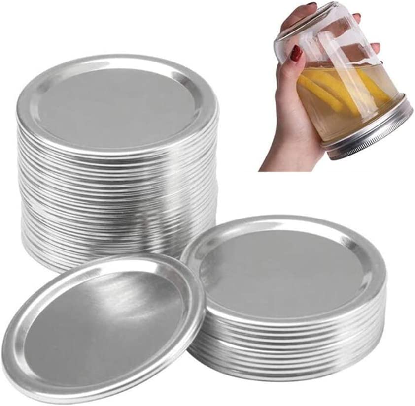 Photo 1 of 12 PCS Canning Lids Regular Mouth, Regular Mouth Mason Jar Lids, Canning Lids and Rings, Mason Jar Splits-type Lids Sealing Cover
