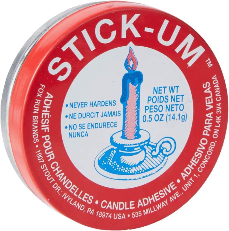 Photo 1 of 3x Fox Run Stick-Um Candle Adhesive, 0.5-Ounce

