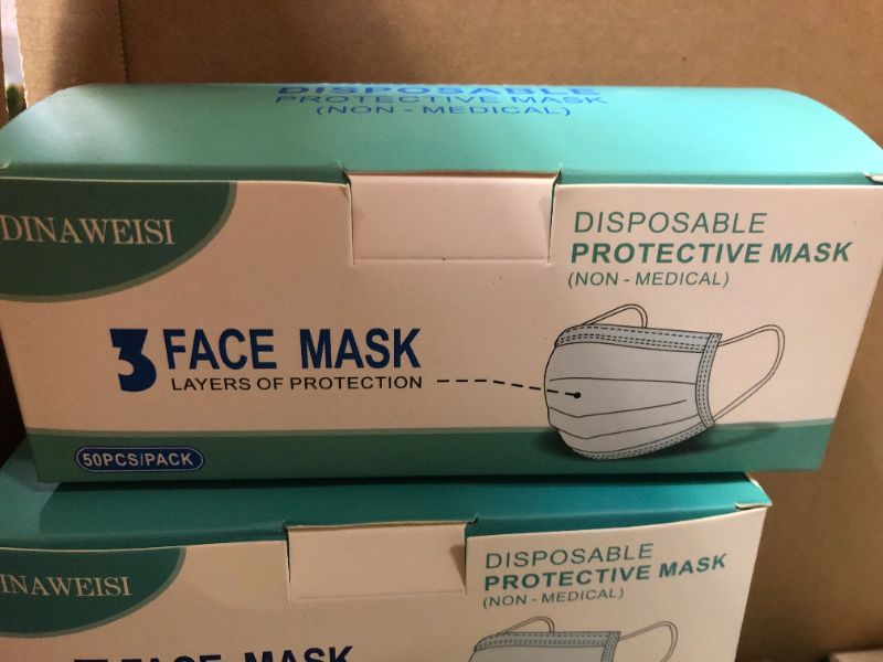 Photo 2 of 15x 50pcs Disposable Face Masks