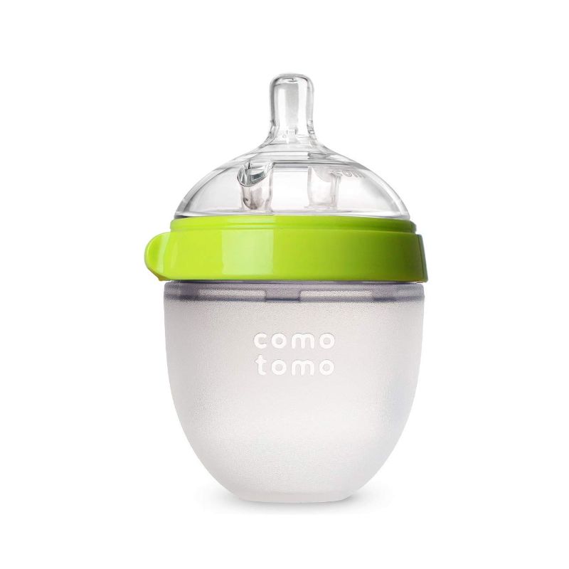 Photo 1 of Comotomo Natural Feel Baby Bottle, Green 2 Pack