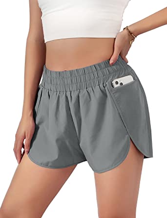 Photo 1 of Blooming Jelly Women's Quick-Dry Running Shorts Workout Sport Layer Active Shorts with Pockets 1.75"
Size: M