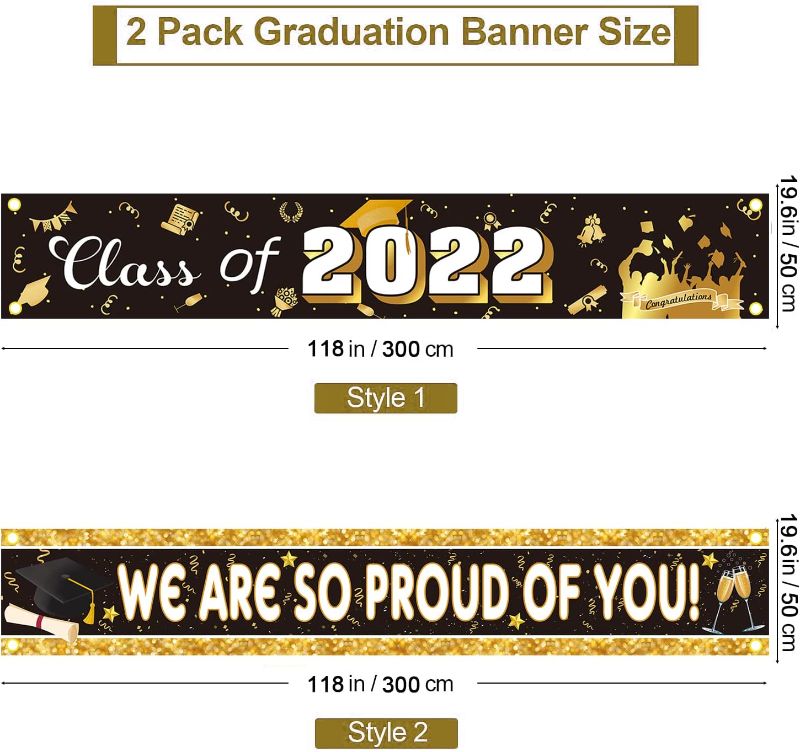 Photo 1 of 
Class of 2022 Graduation Decorations-2 Pack 