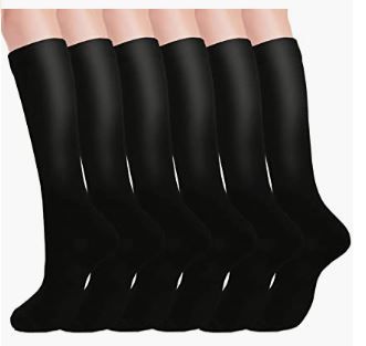 Photo 1 of 6 Pairs Compression Socks for Women & Men Circulation 20-30 mmHg Support for Medical, Running, Cycling, Hiking, Flight Travel
SIZE - SMALL - MEDIUM 