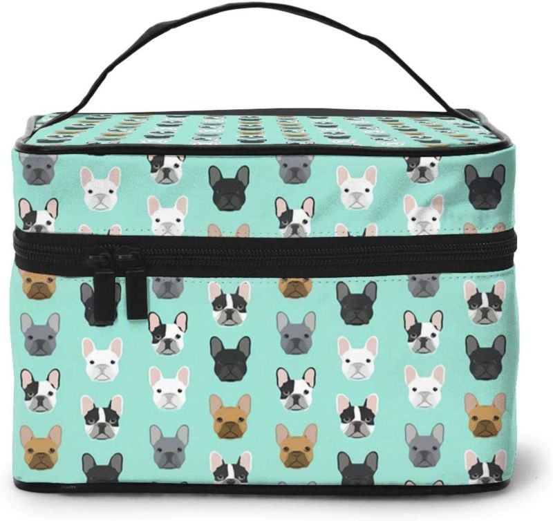 Photo 1 of French Bulldog Multifunctional Travel Cosmetic Bag Cosmetic Case Storage Box (For Men And Women)
