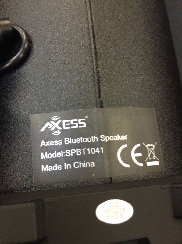 Photo 4 of Axess Speakers Bluetooth Wireless Portable — at Home, Car Speakers, Or Outdoor Speaker with Aux, SD Card, & USB Compatibility for Amazing Sound - SPBT1041
