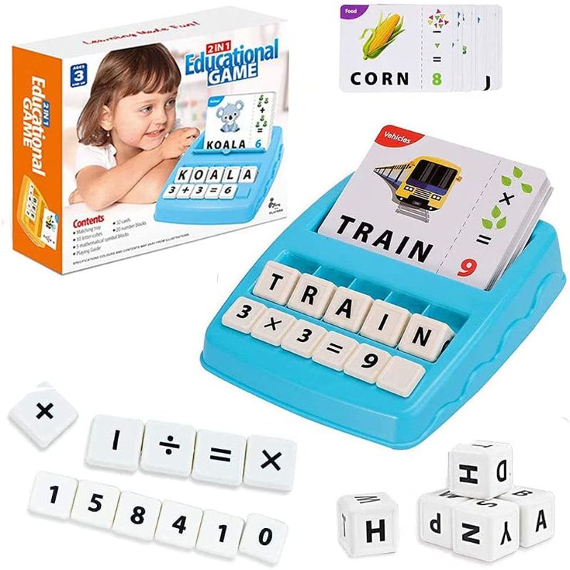 Photo 1 of Educational Toys for Kids, Matching Letter Game for Kids Spelling Games for Kids Ages Preschool Kindergarten Learning Toys Stocking Fillers Xmas Gifts
