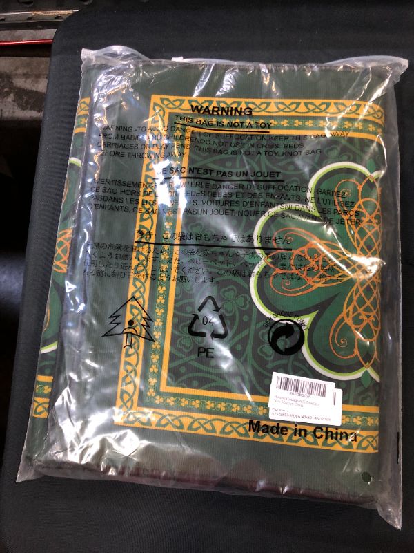 Photo 1 of Homeown Comfort Kitchen Rug Set 2 Piece, Non Slip Cushioned Floor Mat St. Patrick's Day Green Shamrock Absorbent Carpet for Laundry Bathroom Living Room 15.7x23.6in+15.7x47.2in Clover Green

