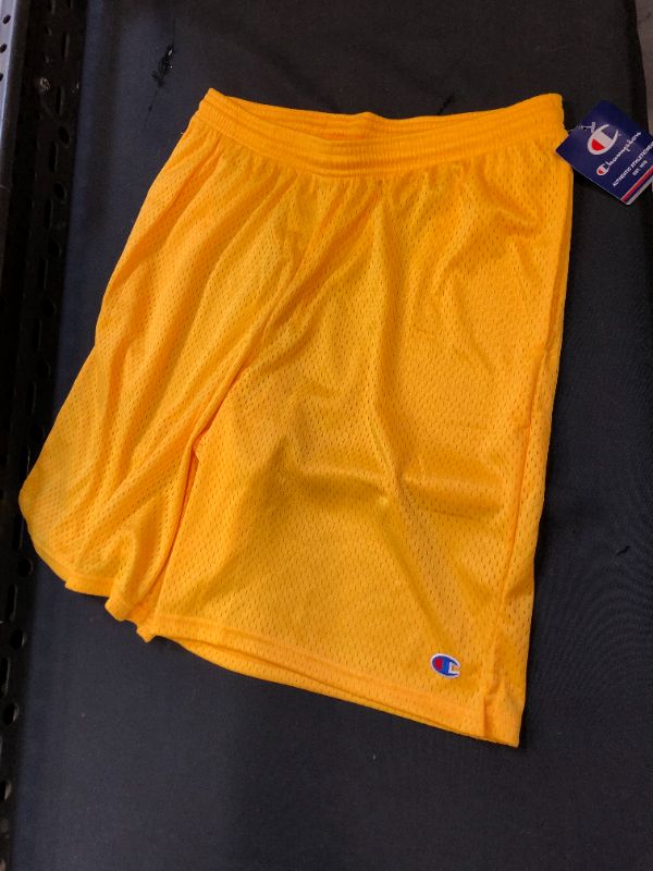 Photo 1 of CHAMPION BASKETBALL SHORTS YELLOW SIZE MEDIUM MENS 