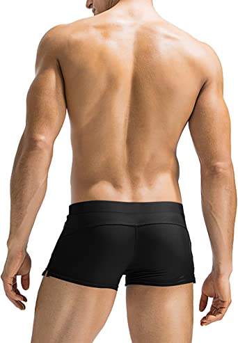 Photo 1 of COOFANDY Mens Swim Trunk Swimwear Bathing Suit Swim Brief Square Leg Board Short S