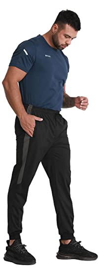 Photo 1 of BUYJYA Men's Sweatpants,2 Pack Set Jogger Pants with Pockets,Workout Pants Suitable for Jogging Yoga Gym Casual Daily 2XL