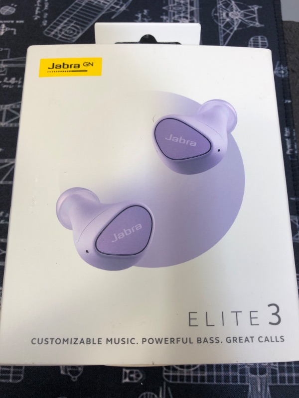 Photo 2 of Jabra Elite 3 Noise Isolating True Wireless Bluetooth Earbuds, 4-Mic, Lilac

