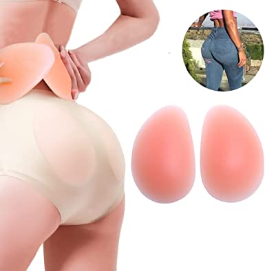 Photo 1 of AFLIFLI 1-Pair Silicone Butt Pad, 0.78 inch Thick, Removable Hip & Buttock Lifter Enhancer Padded Inserts for Women Push Up Panties